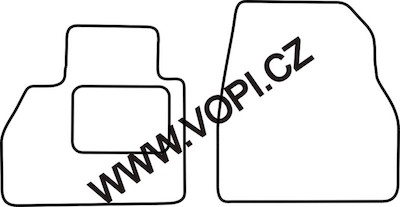 Autokoberce Renault Kangoo Express přední sada 01/2008 - Autofit (3858)